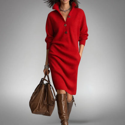 Strickkleid Damen Oversize | Midi & Warm