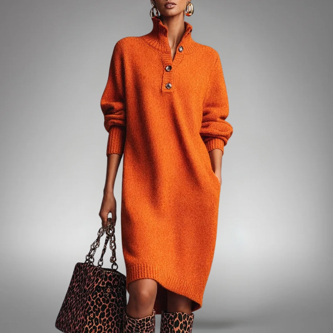 Strickkleid Damen Oversize | Midi & Warm