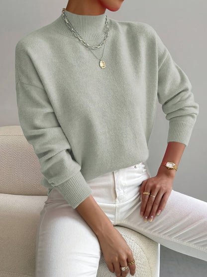 Strickpullover Damen | Mock-Neck & Wärmend