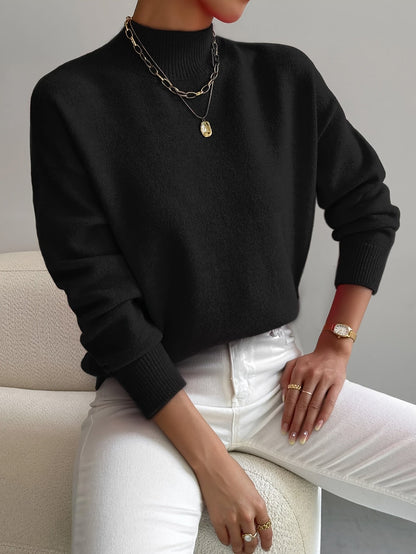 Strickpullover Damen | Mock-Neck & Wärmend