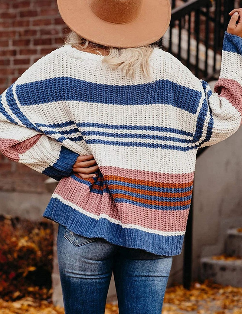 Freywind | Damen Strickpullover Oversize Blockstreifen - Image 3