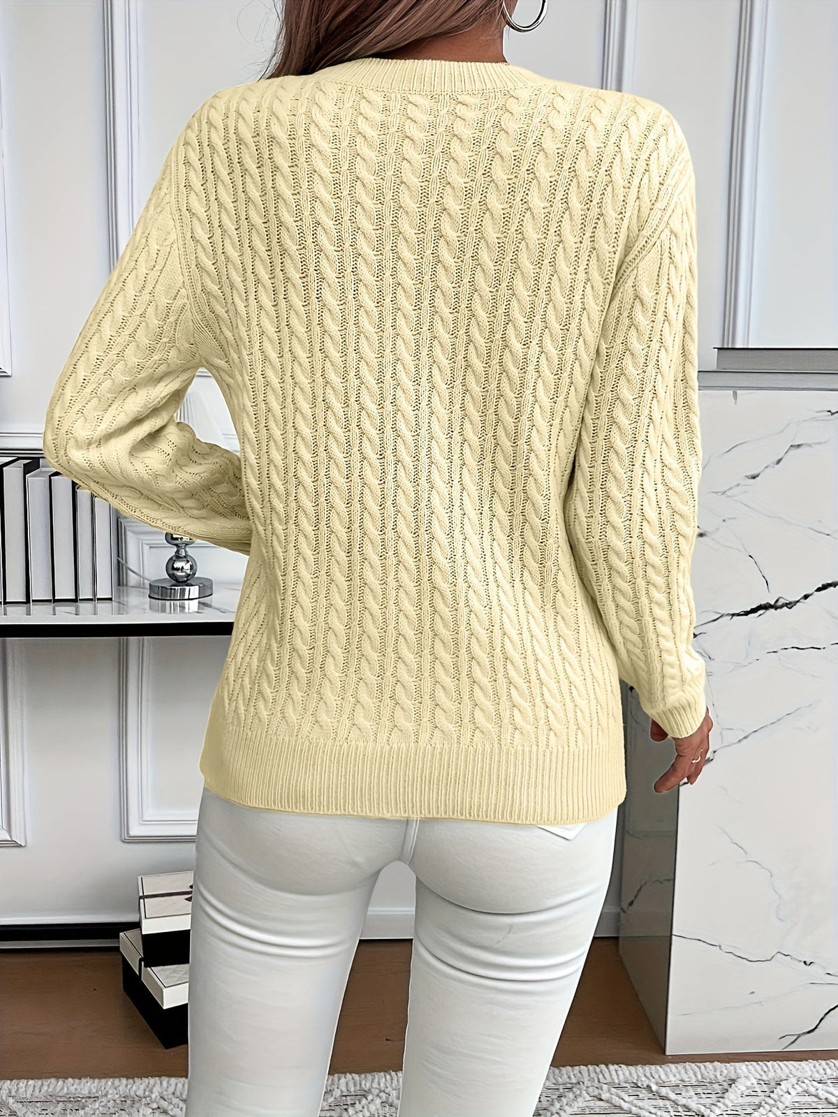 Strickpullover Damen | Rundhalsausschnitt & Zeitloser Look