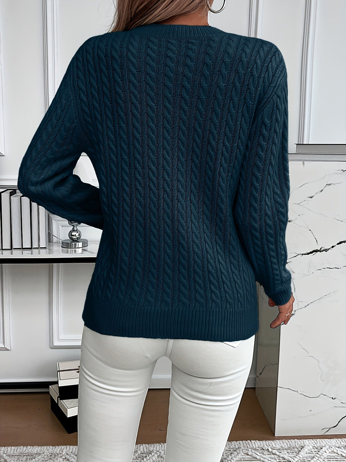 Strickpullover Damen | Rundhalsausschnitt & Zeitloser Look