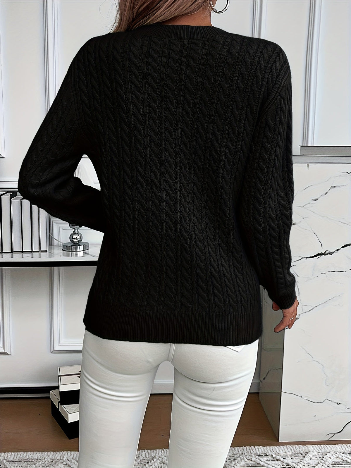 Strickpullover Damen | Rundhalsausschnitt & Zeitloser Look