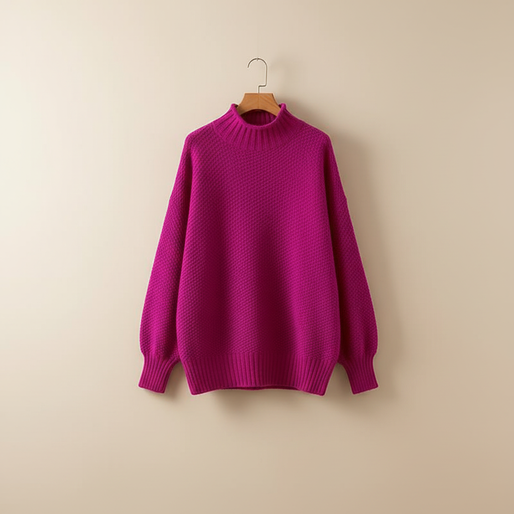 Strickpullover Damen | Stehkragen & Wärmender Komfort