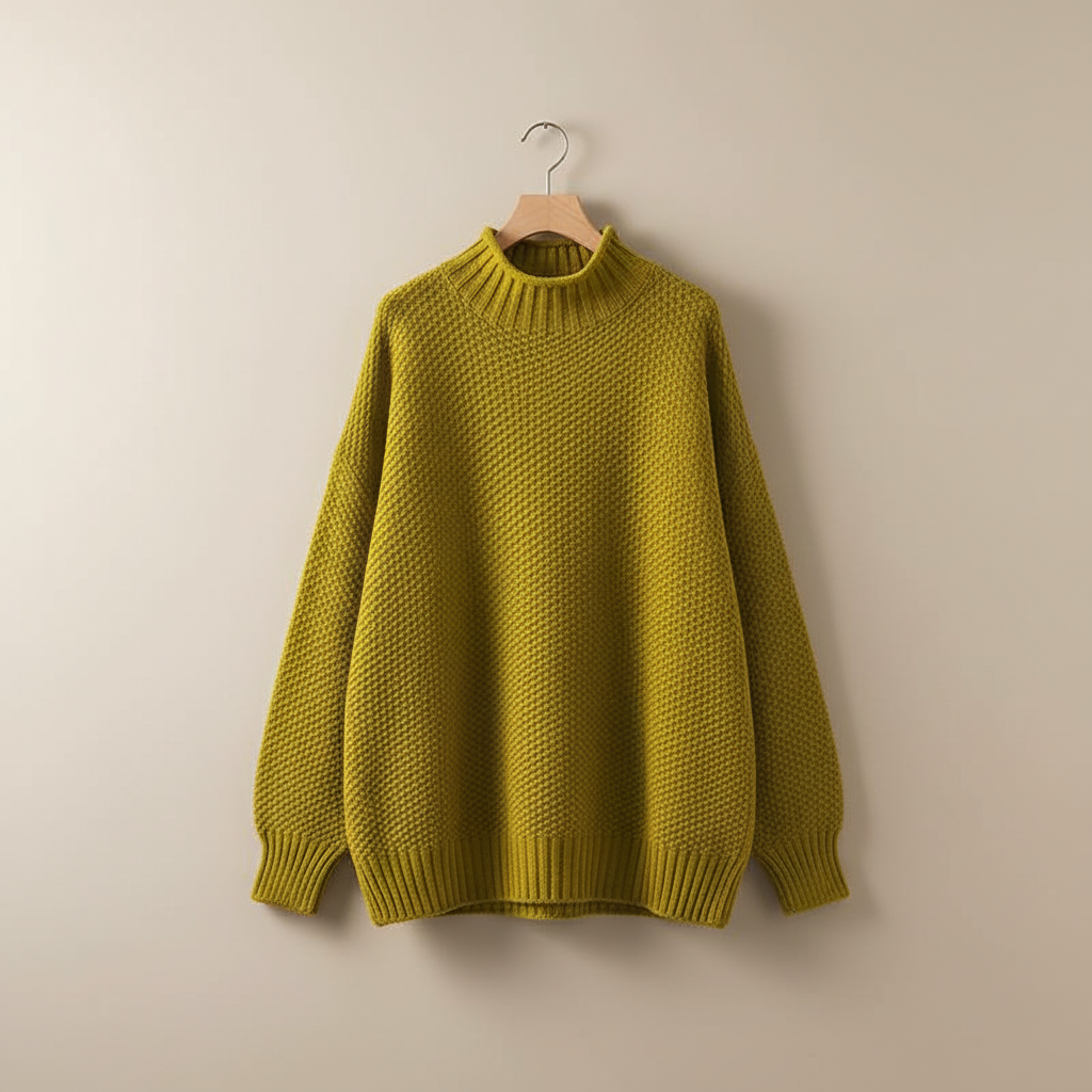 Strickpullover Damen | Stehkragen & Wärmender Komfort