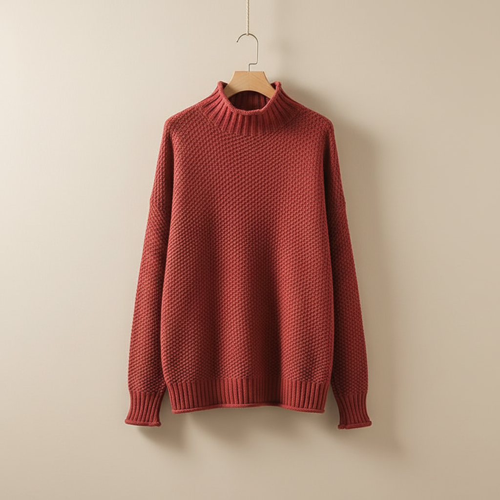 Strickpullover Damen | Stehkragen & Wärmender Komfort