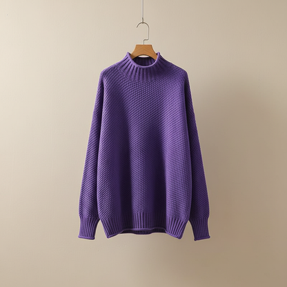 Strickpullover Damen | Stehkragen & Wärmender Komfort