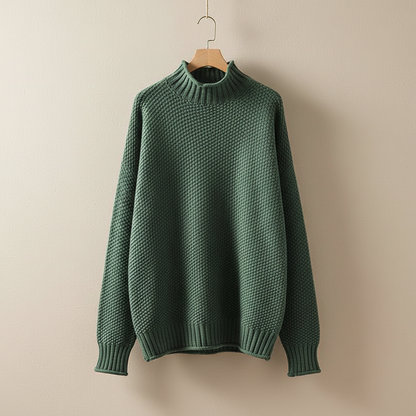 Strickpullover Damen | Stehkragen & Wärmender Komfort