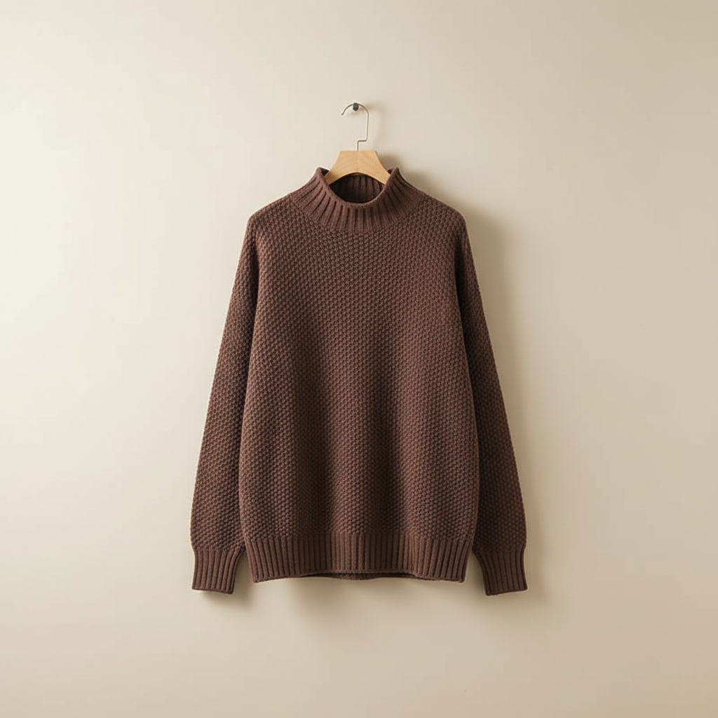 Strickpullover Damen | Stehkragen & Wärmender Komfort