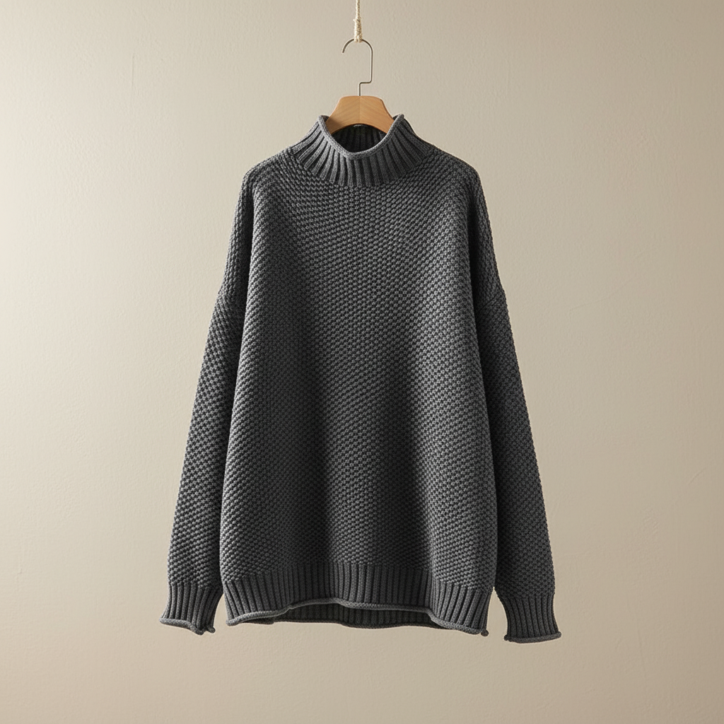Strickpullover Damen | Stehkragen & Wärmender Komfort
