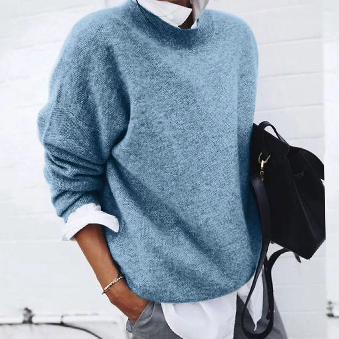 Strickpullover Damen | Weiter Schnitt & Langarm