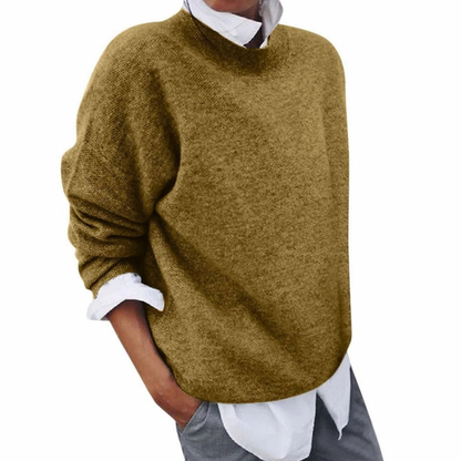 Strickpullover Damen | Weiter Schnitt & Langarm
