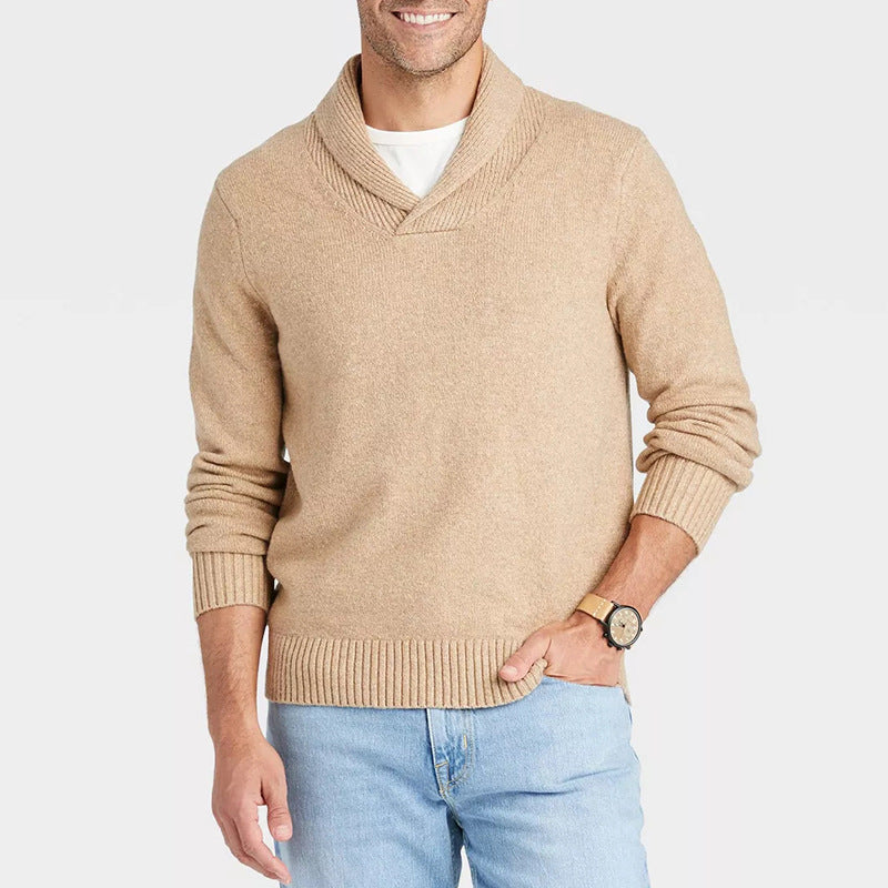 Grevold | Herren Schalkragen-Pullover Strickpullover - Image 6