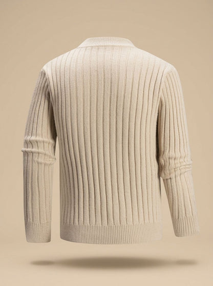 Strickpullover Herren | Zopfmuster mit Rollkragen