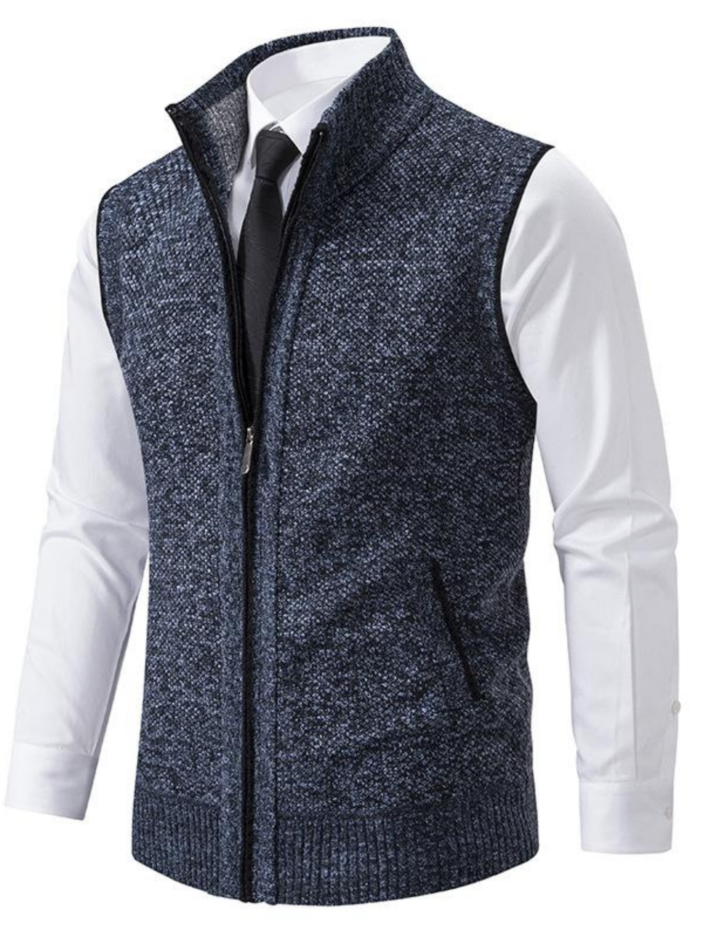 Strukturmusterweste für Herren | Slim Fit