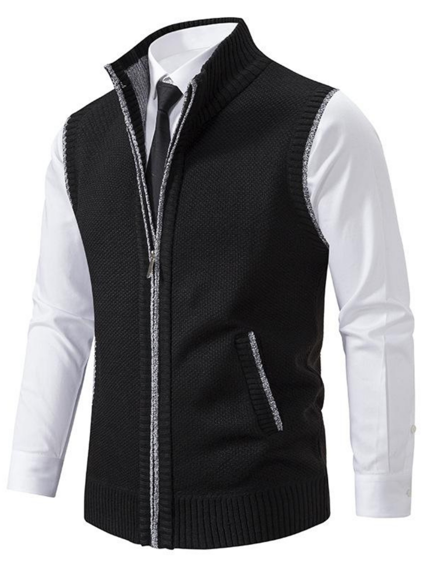 Strukturmusterweste für Herren | Slim Fit