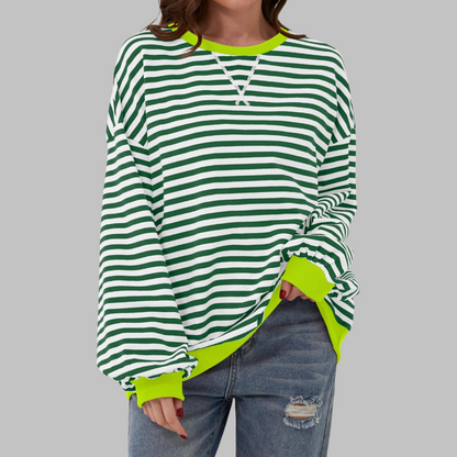 Sweatshirt Damen Gestreift | Weich & Bequem 11