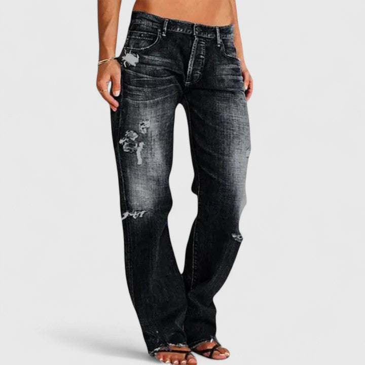 Theresa | Damen Vintage-Jeans mit Lockerer Passform und Waschung 2