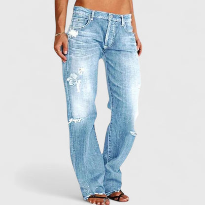 Theresa | Damen Vintage-Jeans mit Lockerer Passform und Waschung 4