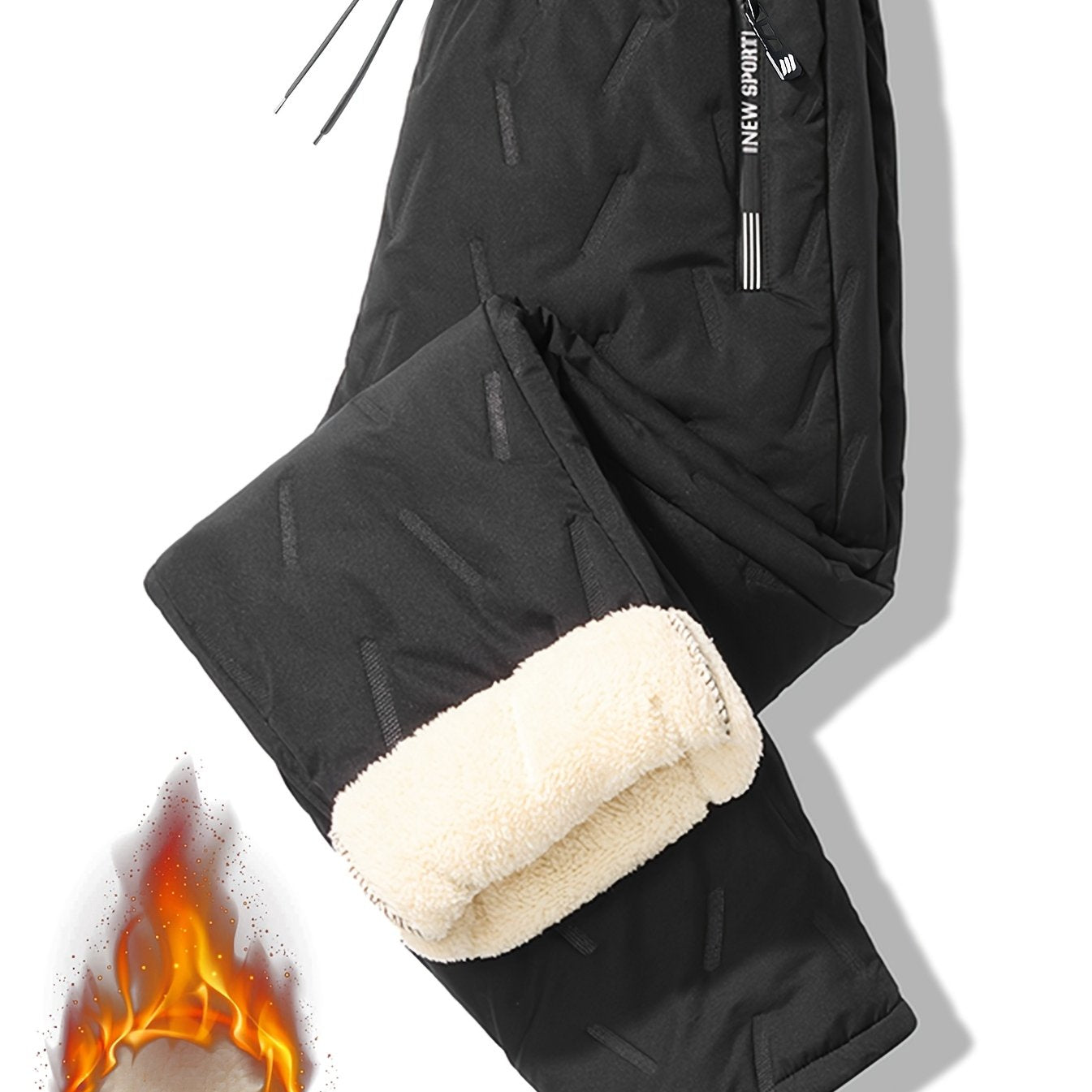 Thermohose für Herren | Winddicht und wasserabweisend | Volle Länge