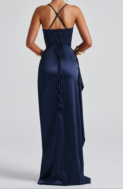 Trägerkleid Damen | Eleganter Maxi-Schlitz & Fließender Schnitt