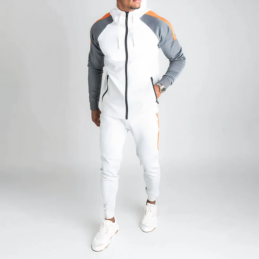 Trainingsanzug Herren | Kapuze & Color-Block