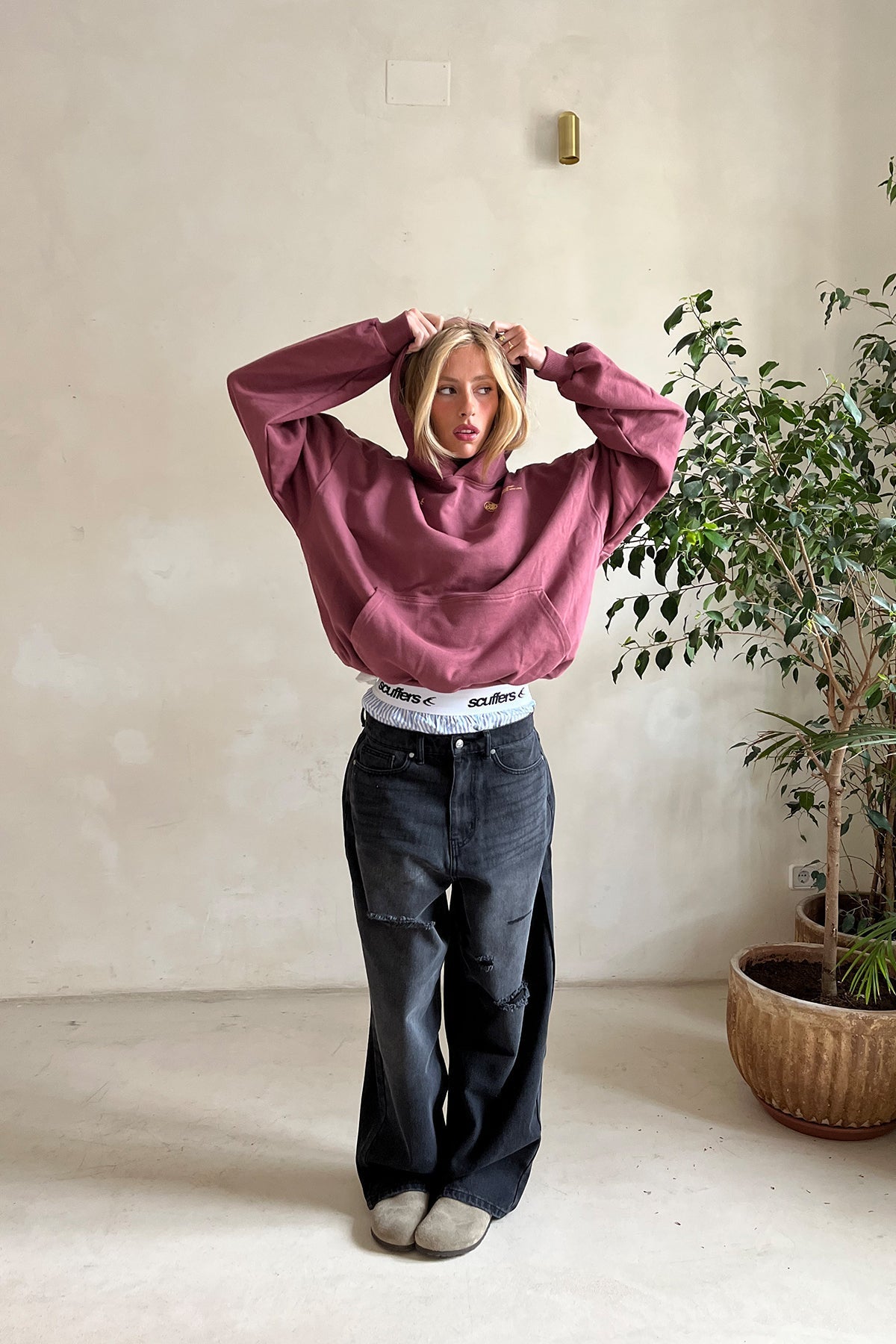 Übergroßer Damen-Casual-Hoodie 0