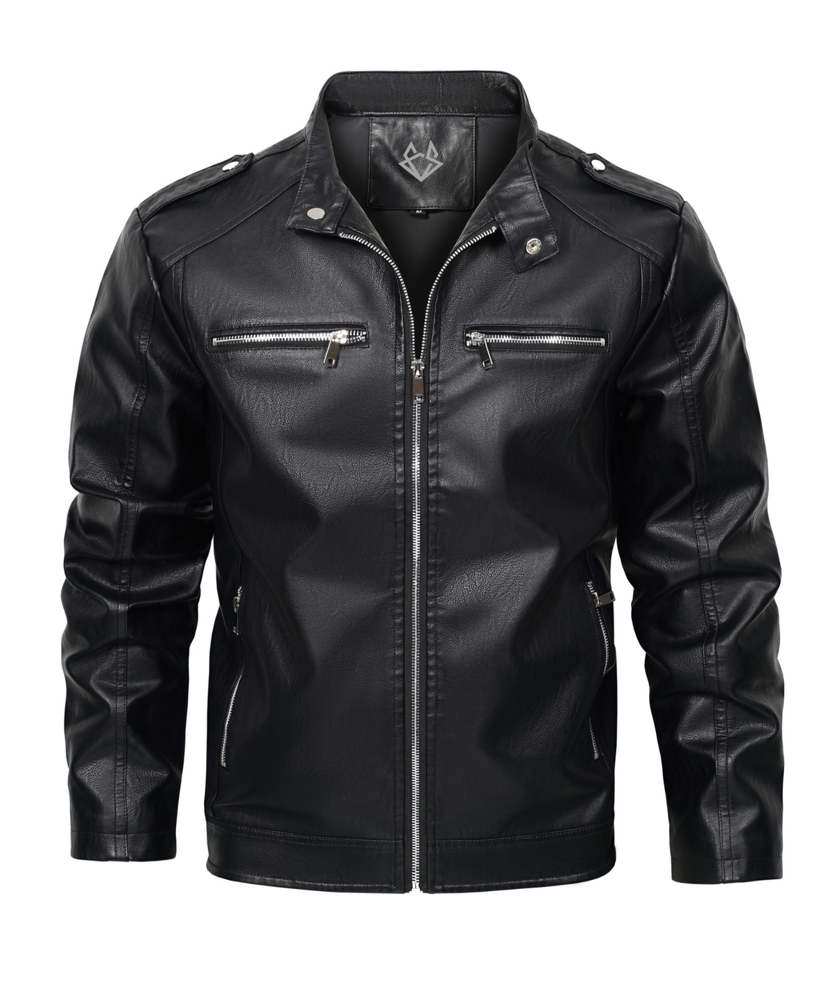 black biker jacket