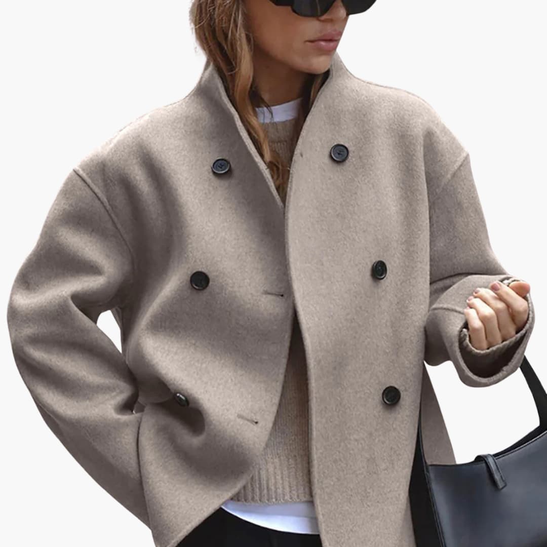 Mantel Damen Kurz | Stehkragen & Zeitlos Elegant 1