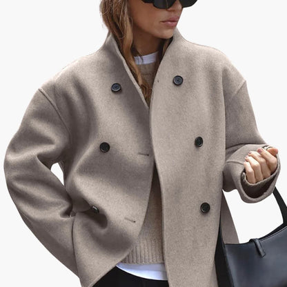 Mantel Damen Kurz | Stehkragen & Zeitlos Elegant 1