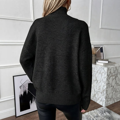Rollkragenpullover Damen | Off-Shoulder & Warm 9