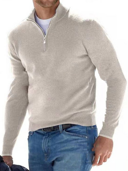 V-Ausschnitt, Herren-Strickpullover | Normale Passform