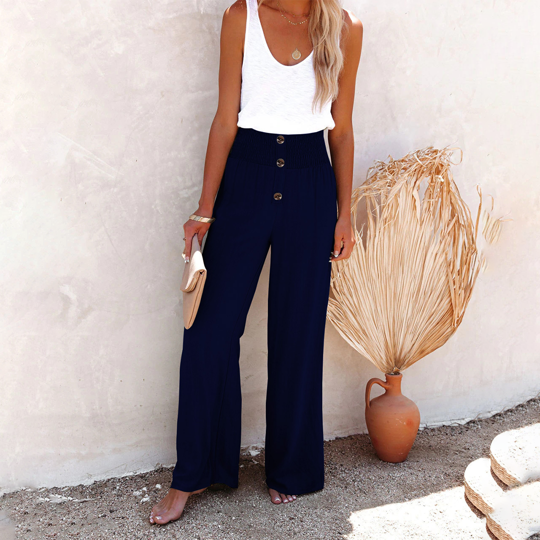 Victoria | Damen Klassische Hose mit Hoher Taille und Lockerer Passform 3