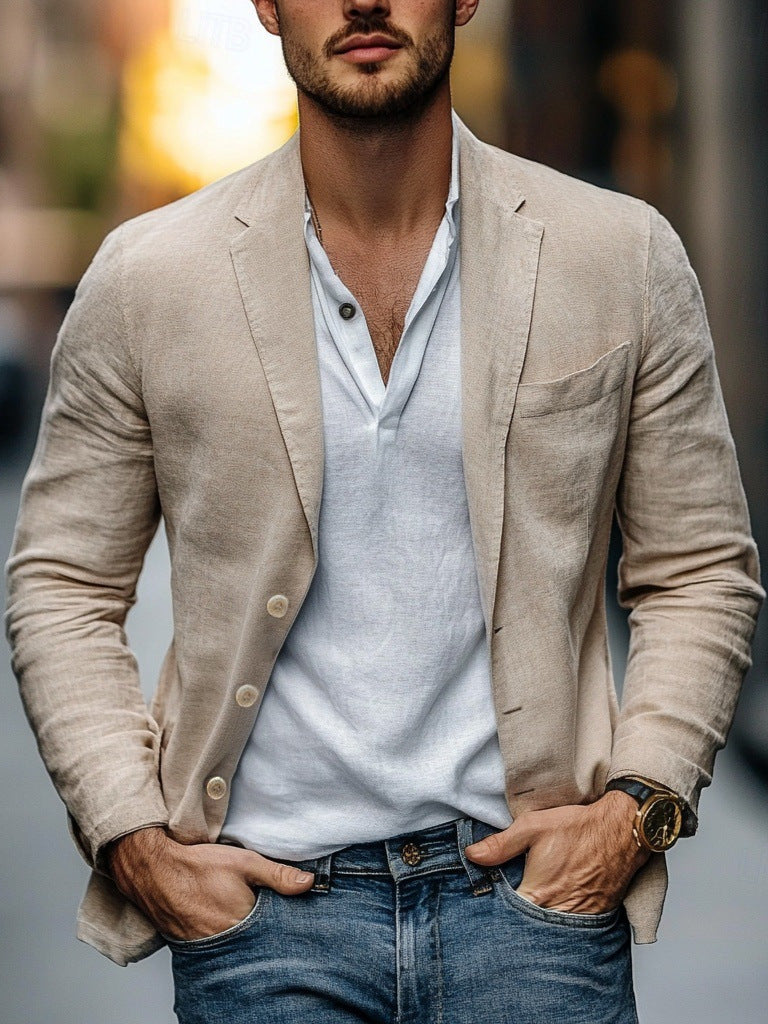 Viktor | Herren Single Breasted Casual Sakko 5