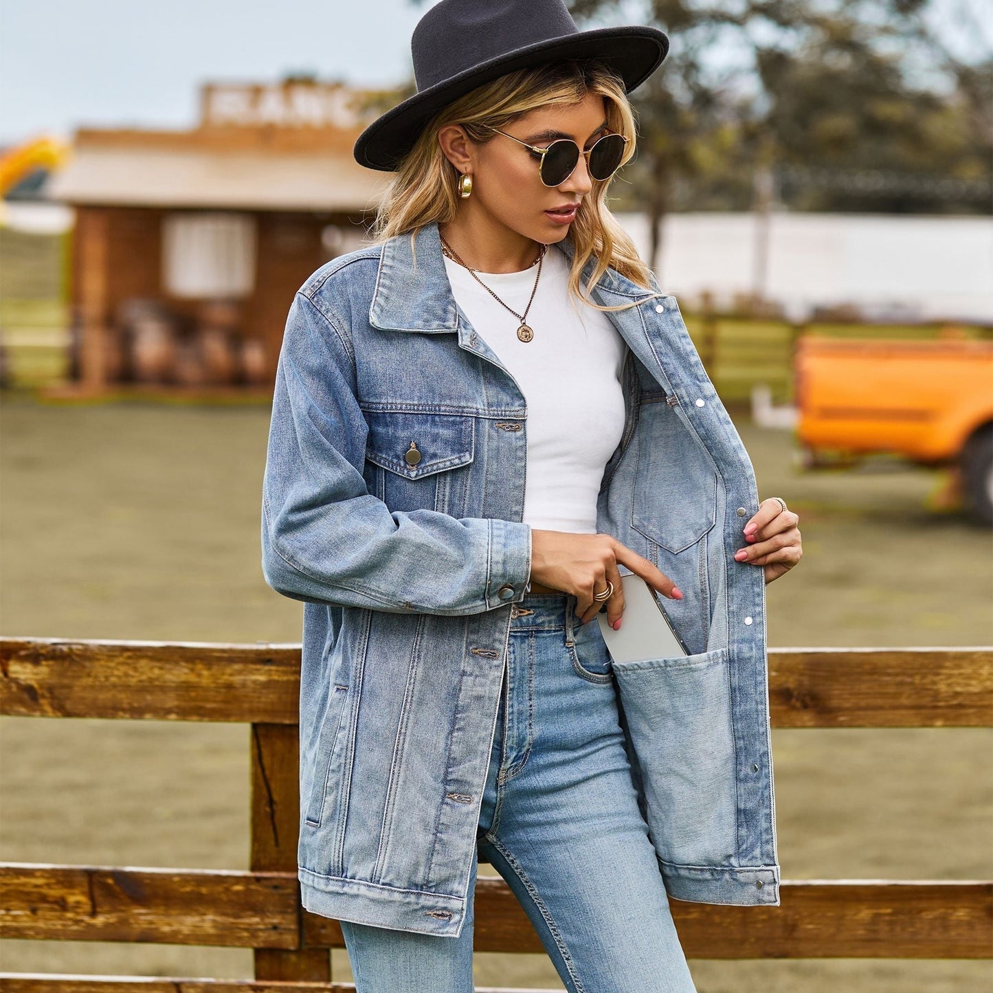 Vintage Jeansjacke für Damen: Unterjacke für den Winter 1