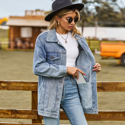 Vintage Jeansjacke für Damen: Unterjacke für den Winter 1