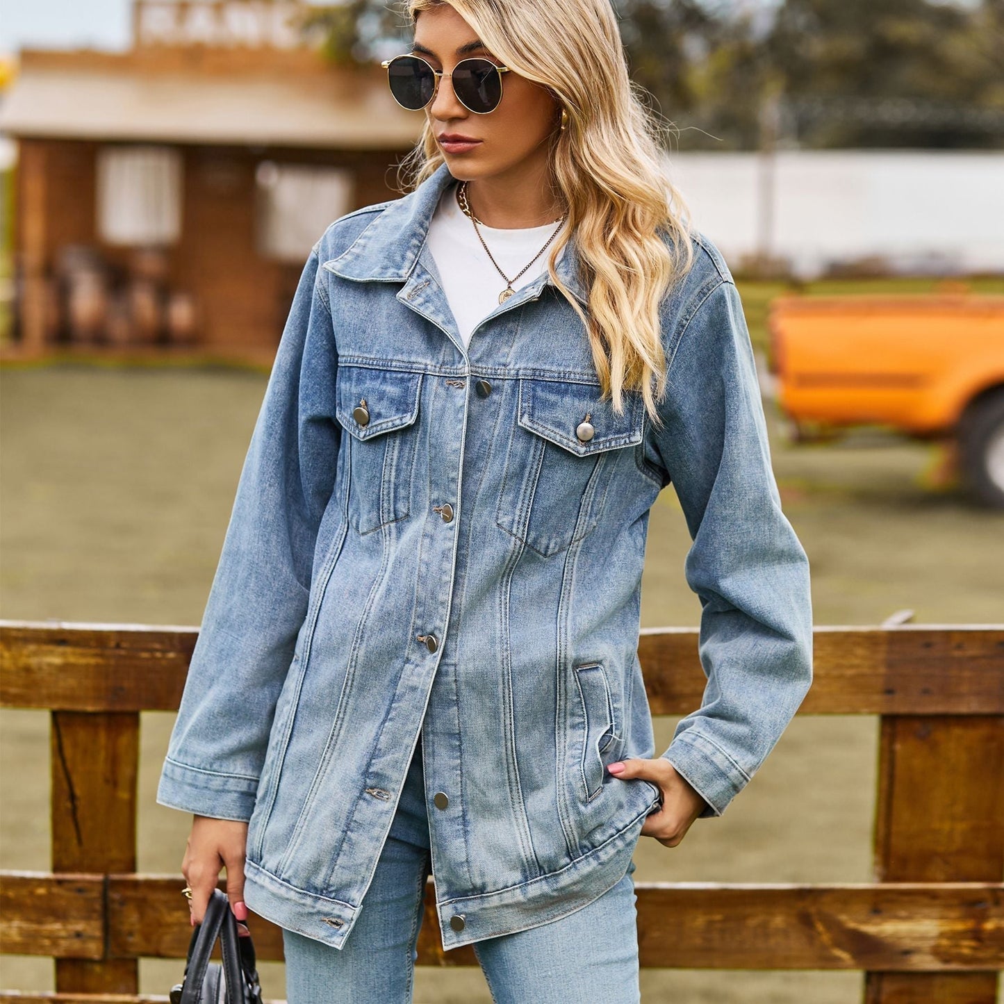 Vintage Jeansjacke für Damen: Unterjacke für den Winter 2