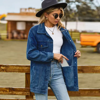 Vintage Jeansjacke für Damen: Unterjacke für den Winter 9