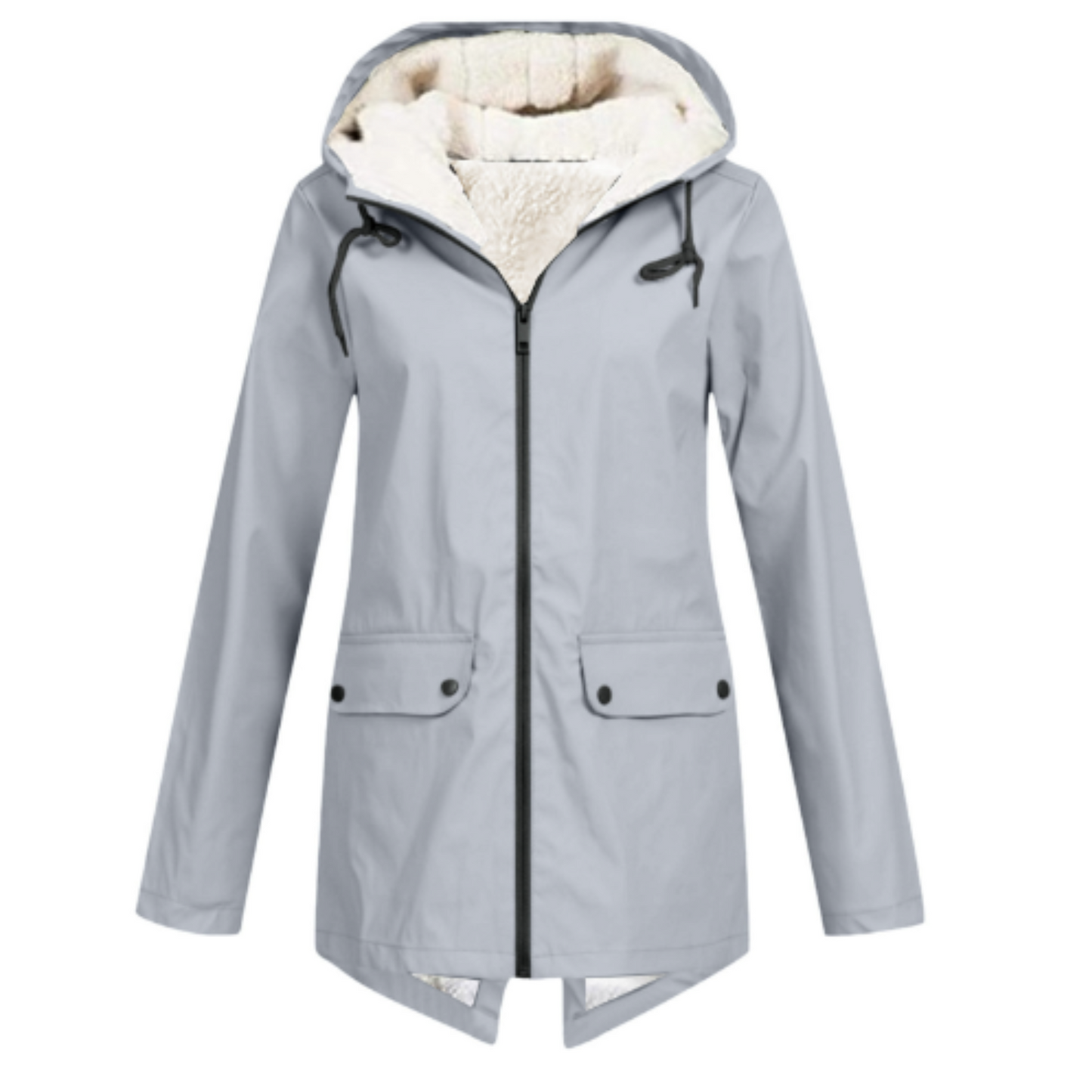 Wasserdichte Regenjacke für Damen | Kapuze, funktionales Design