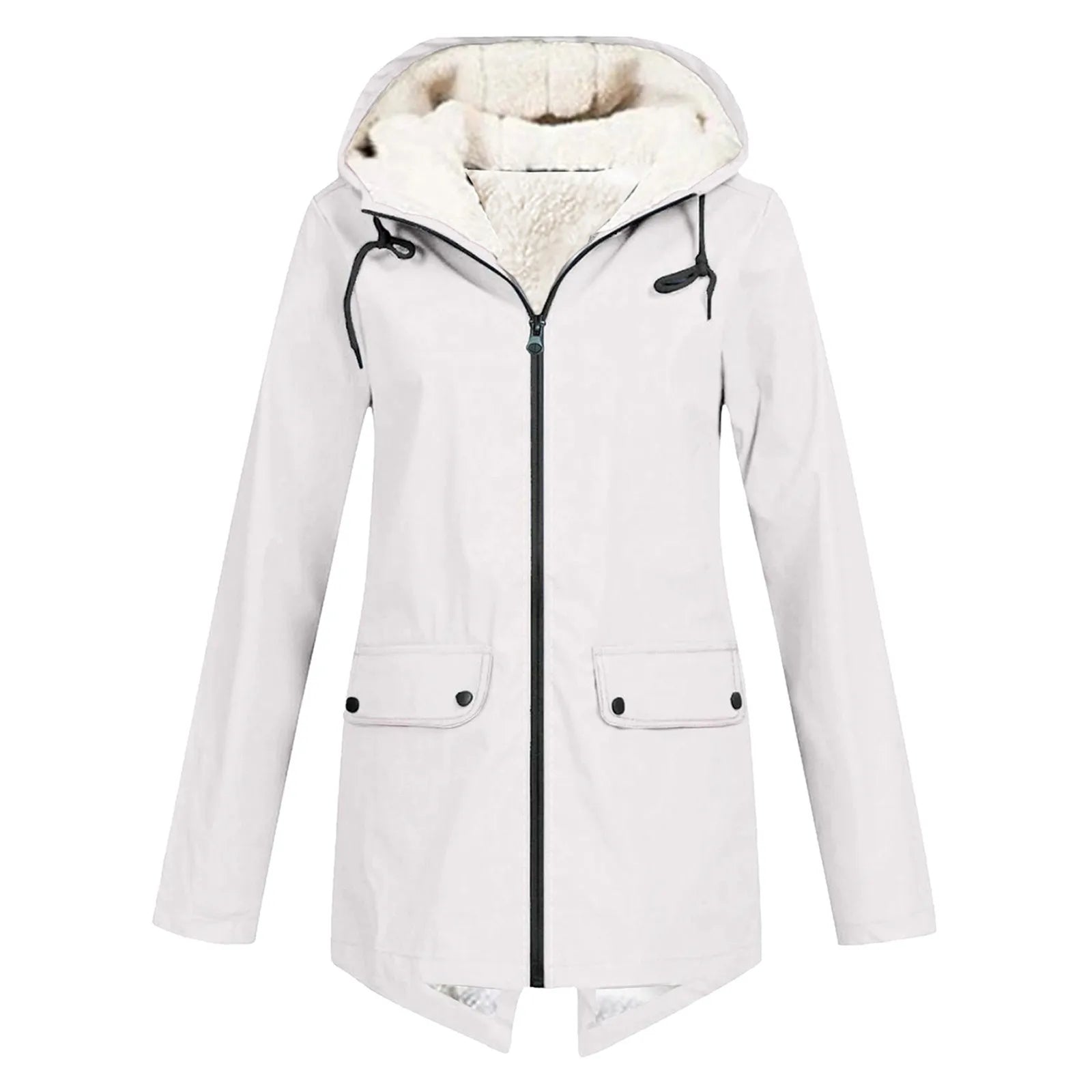 Wasserdichte Regenjacke für Damen | Kapuze, funktionales Design