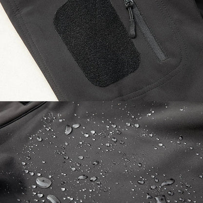 Wasserdichte Fleecejacke für Herren | Winterjacke mit Kapuze