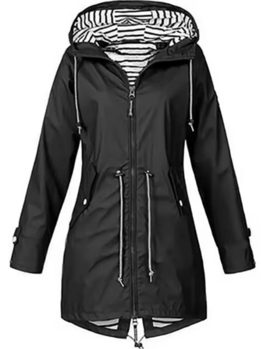 Wasserdichte Jacke für Damen | Kapuze, feminine Passform