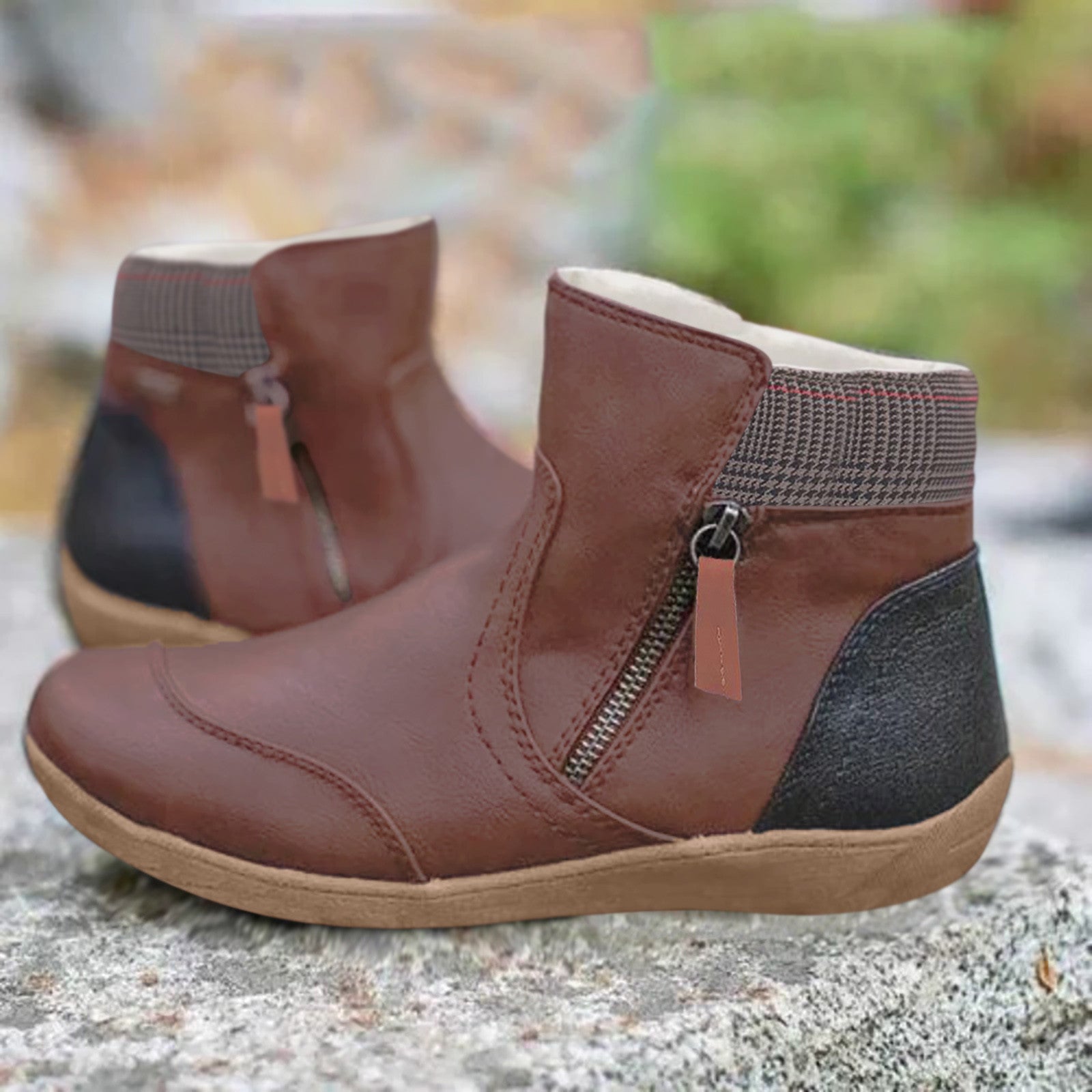 Wasserdichte Stiefel für Damen | Doppelreißverschluss
