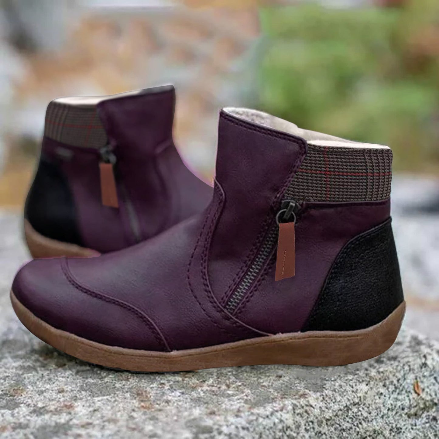 Wasserdichte Stiefel für Damen | Doppelreißverschluss