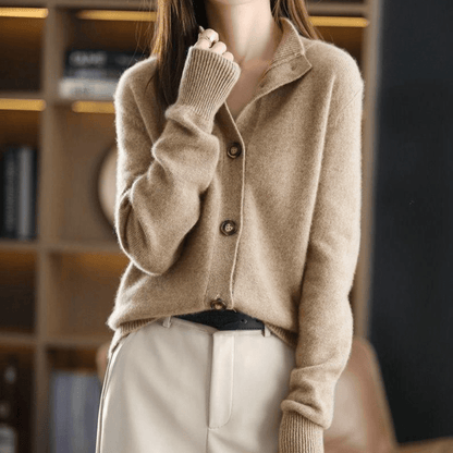 Weicher kuscheliger Kaschmir-Strick-Cardigan Pullover 2