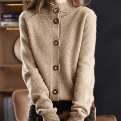 Weicher kuscheliger Kaschmir-Strick-Cardigan Pullover 3