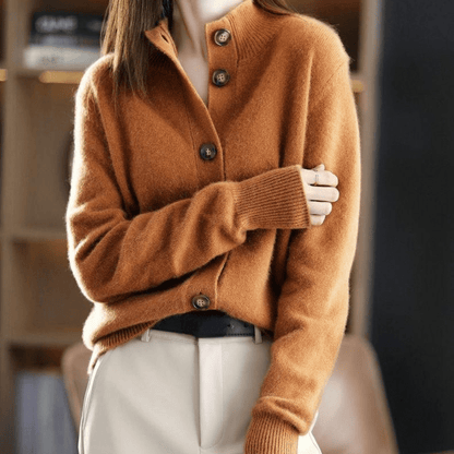 Weicher kuscheliger Kaschmir-Strick-Cardigan Pullover 5