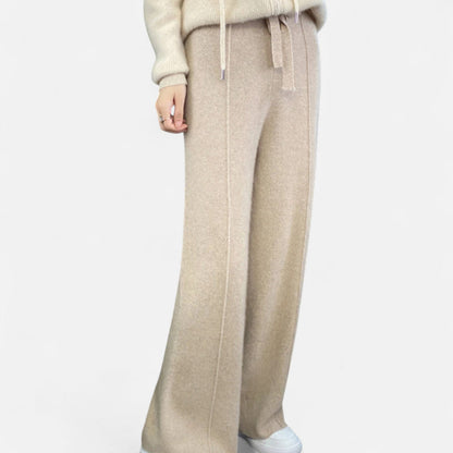 Weit geschnittene Strickhose für Damen | Must-have für Herbst und Winter