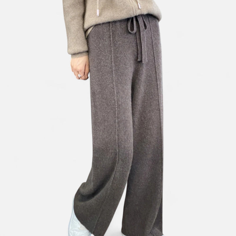 Weit geschnittene Strickhose für Damen | Must-have für Herbst und Winter